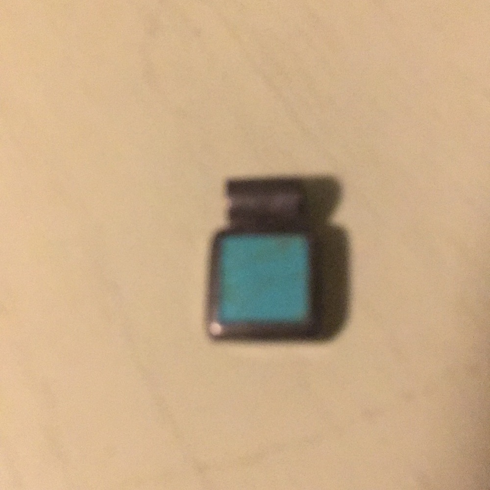 Sterling silver and turquoise charm